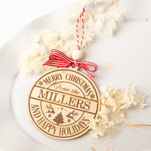 Load image into Gallery viewer, Christmas round ornament C7