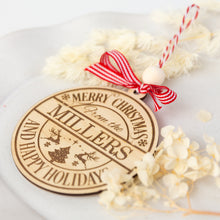 Load image into Gallery viewer, Christmas round ornament C7