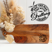 Load image into Gallery viewer, Dad The Grilling Legend Chopping Board
