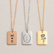 Load image into Gallery viewer, Necklace rectangle