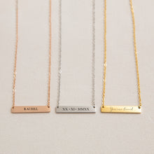 Load image into Gallery viewer, Necklace horizontal bar