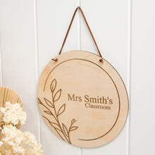 Load image into Gallery viewer, Classroom sign - Leaf