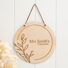 Load image into Gallery viewer, Classroom sign - Leaf