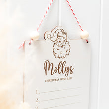 Load image into Gallery viewer, Christmas wish list dry erase hanger