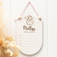 Load image into Gallery viewer, Christmas wish list dry erase hanger