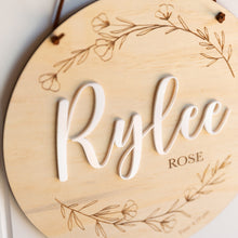 Load image into Gallery viewer, Floral arch details plaque