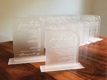 Load image into Gallery viewer, Frosted Menu