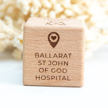 Load image into Gallery viewer, Wooden Birth Details Block

