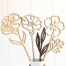 Load image into Gallery viewer, Wooden Birth Flower Bouquet
