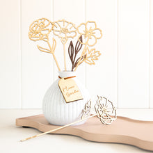 Load image into Gallery viewer, Wooden Birth Flower Bouquet
