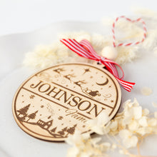 Load image into Gallery viewer, Christmas round ornament V1
