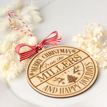 Load image into Gallery viewer, Christmas round ornament C7
