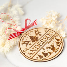 Load image into Gallery viewer, Christmas round ornament C10
