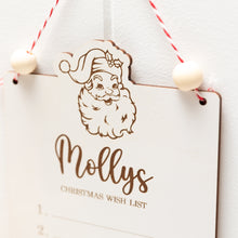 Load image into Gallery viewer, Christmas wish list dry erase hanger
